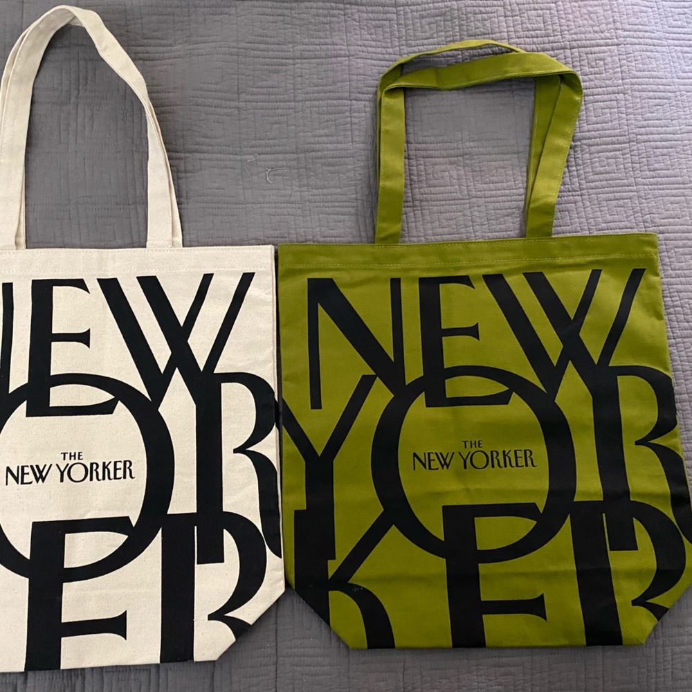 Two brand new The New Yorker totes
